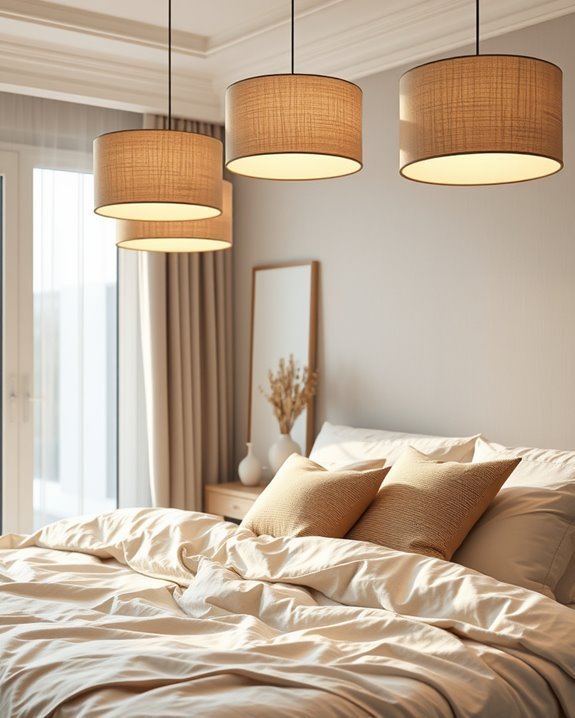 cozy ambient fabric lamps