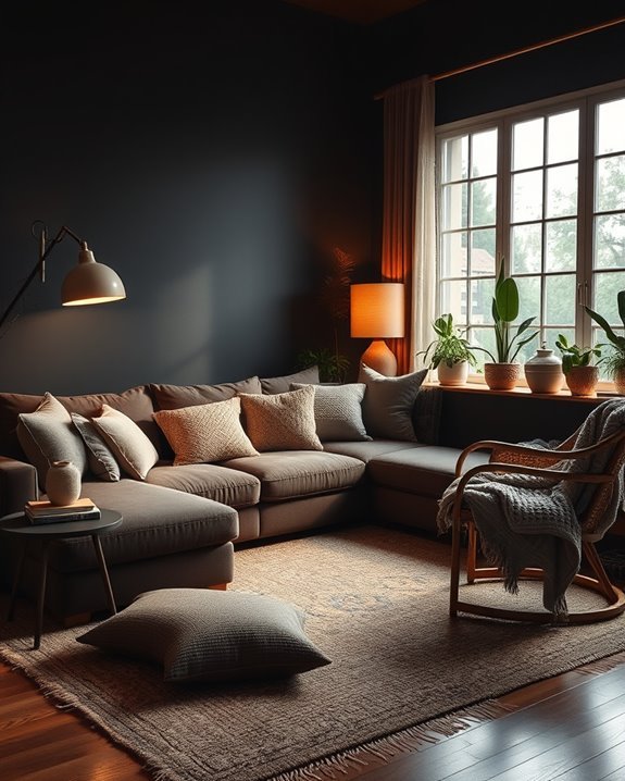 cozy ambient floor lighting