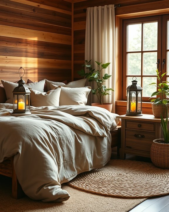 cozy ambient lantern lighting