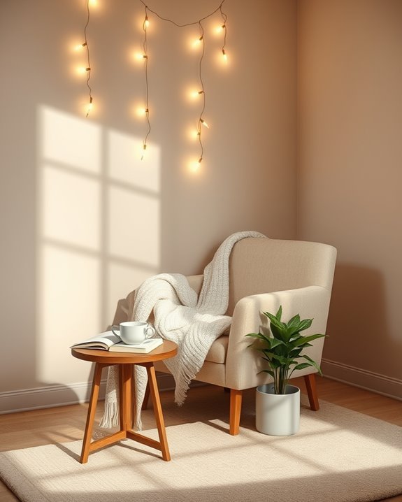 cozy ambient string lights