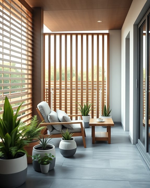 cozy and private balcony enhancements