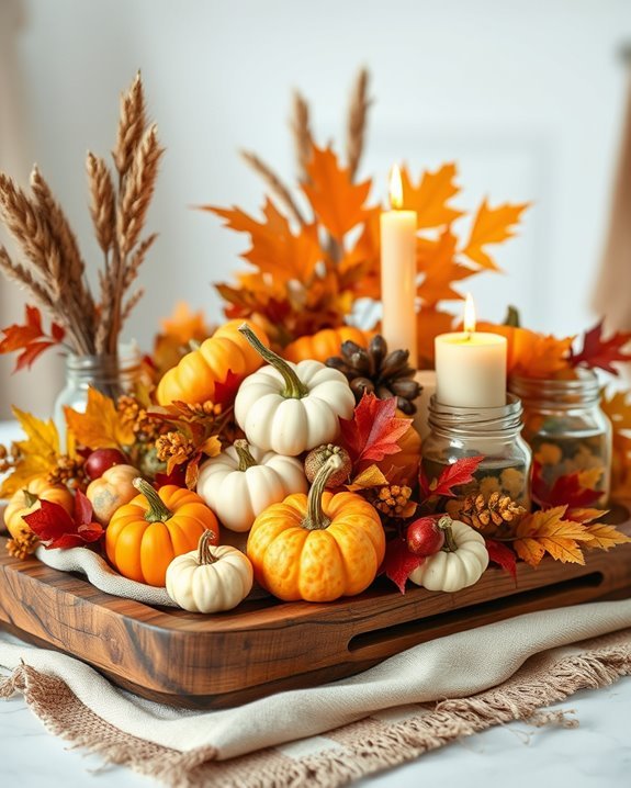cozy autumn bathroom decor