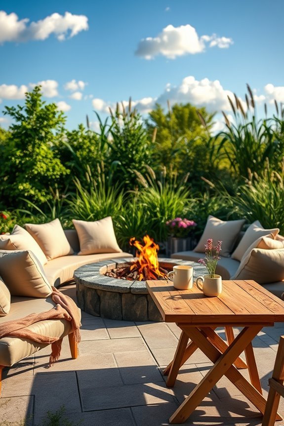 cozy backyard fire gatherings