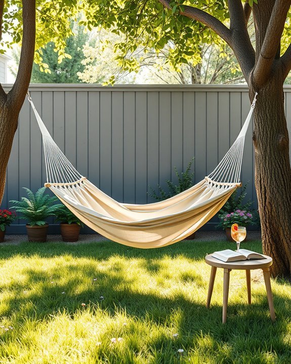 cozy backyard hammock retreat