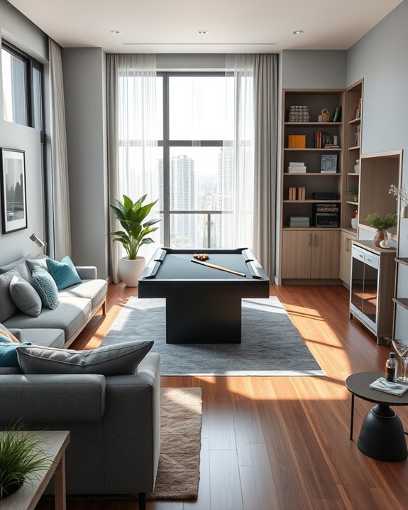 cozy balcony game room