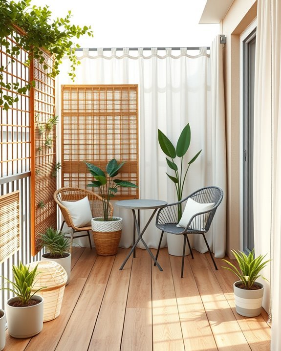 cozy balcony privacy solutions