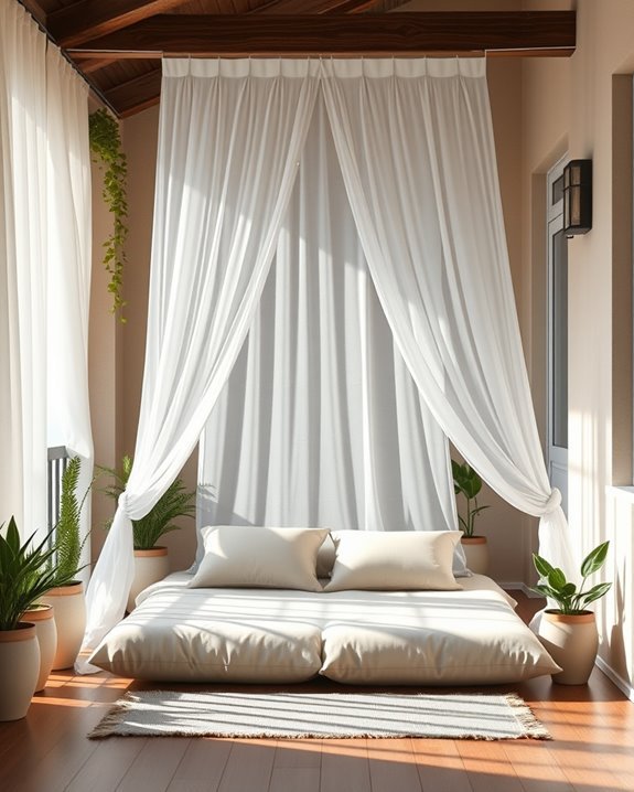 cozy balcony retreat canopies