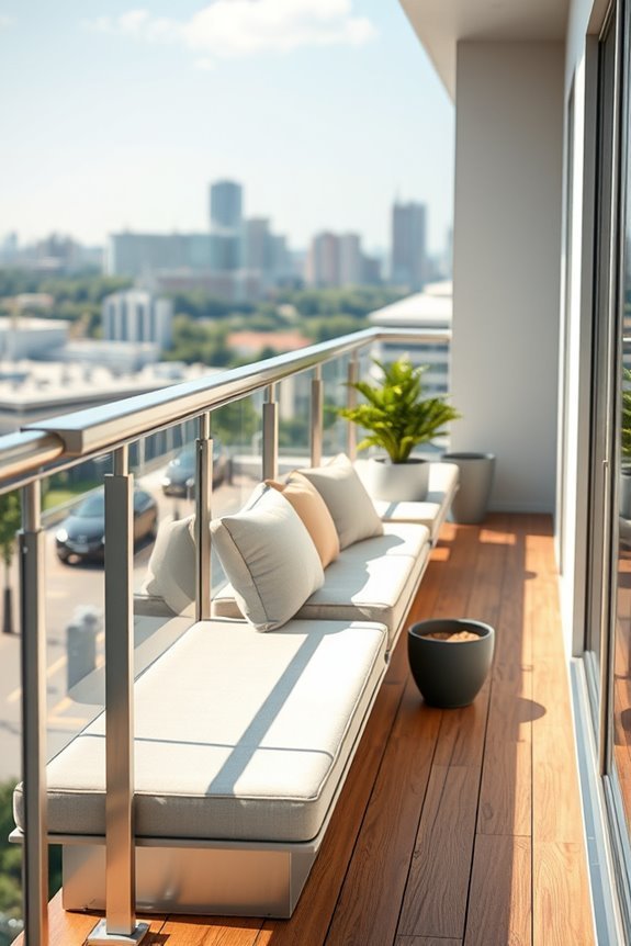 cozy balcony seating solution