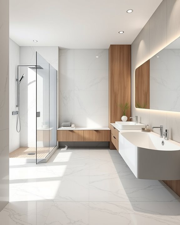 cozy bathroom underfloor heating
