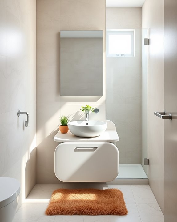 cozy bathroom with plants