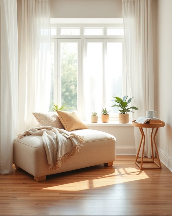 cozy bay window ottoman
