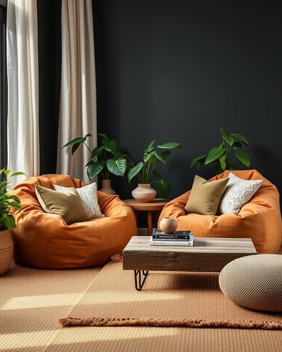 cozy bean bag corners