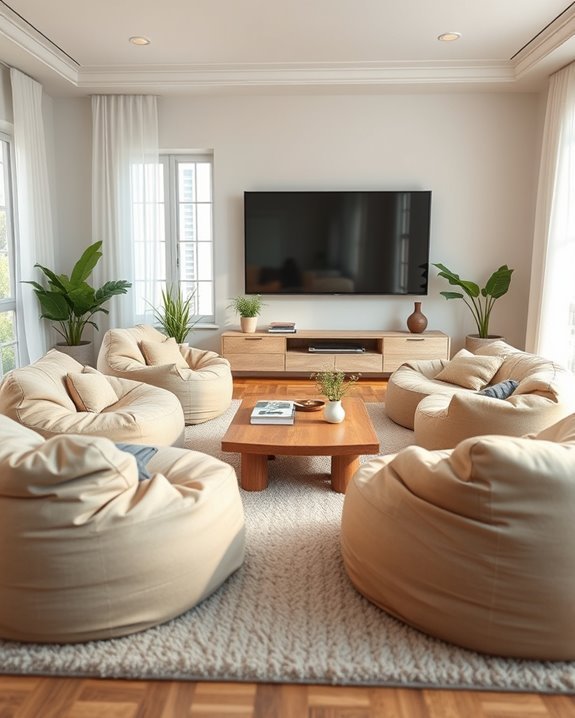cozy bean bag lounge
