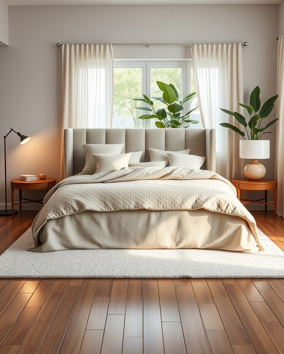 cozy bedroom soft lighting