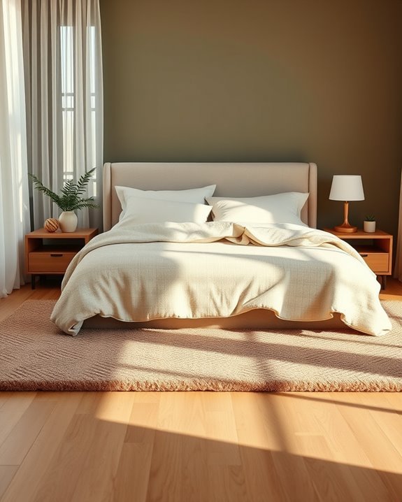 cozy bedside rug warmth