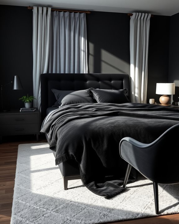 cozy black throws and blankets