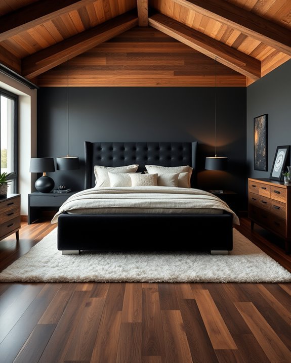 cozy black wood sanctuary