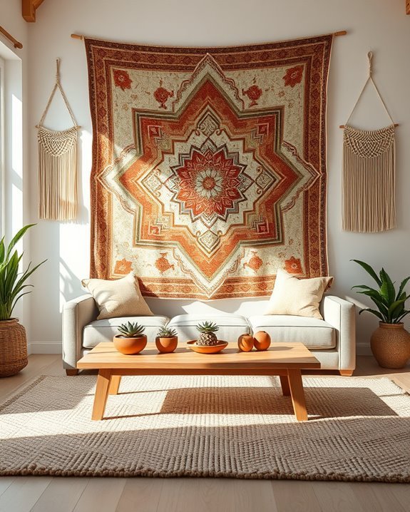 cozy bohemian tapestry statement