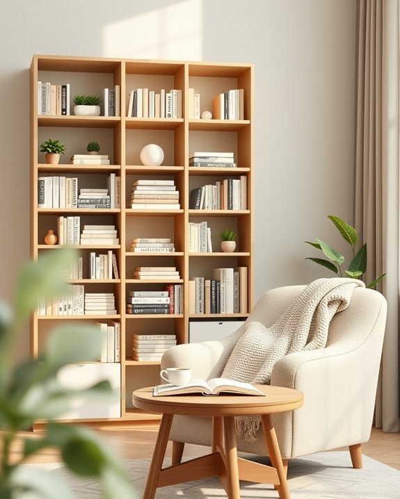 cozy bookshelf styling tips