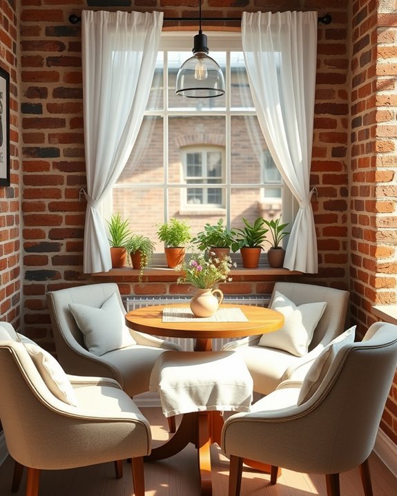 cozy breakfast nook retreat