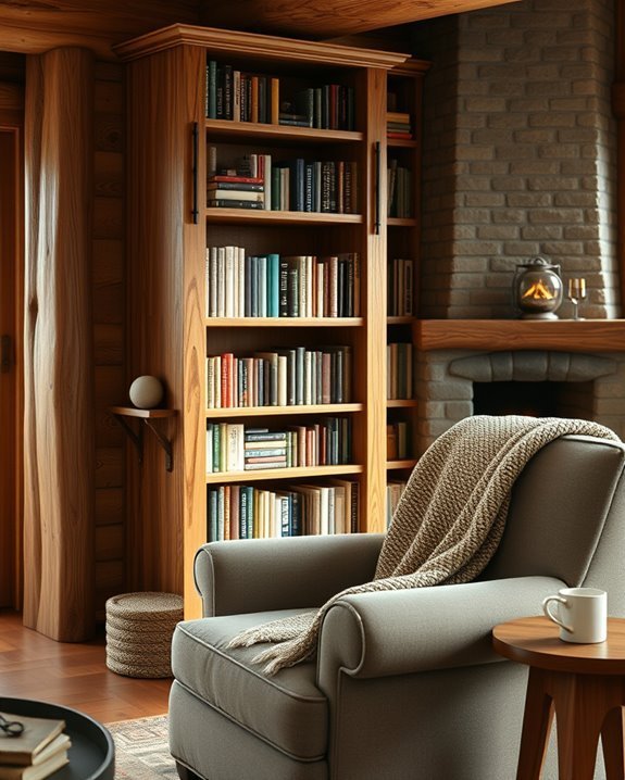 cozy cabin reading retreat