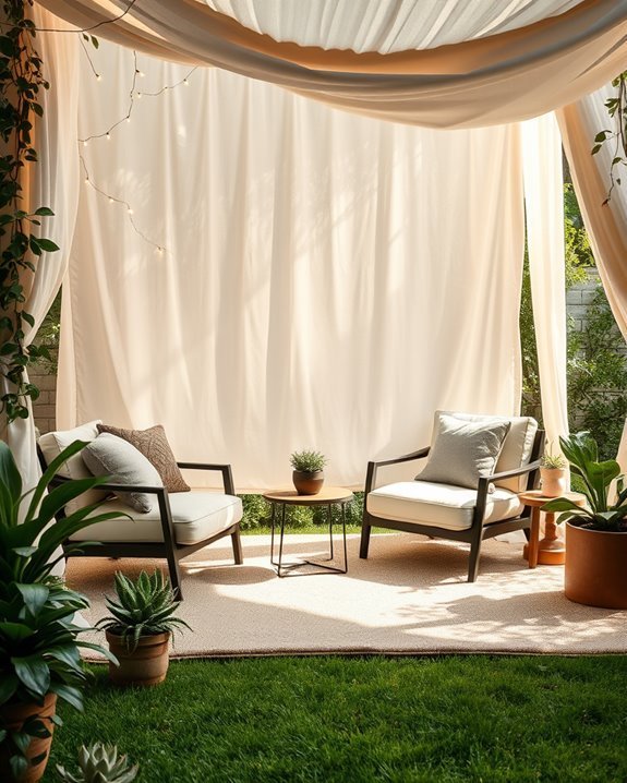 cozy canopy outdoor retreat