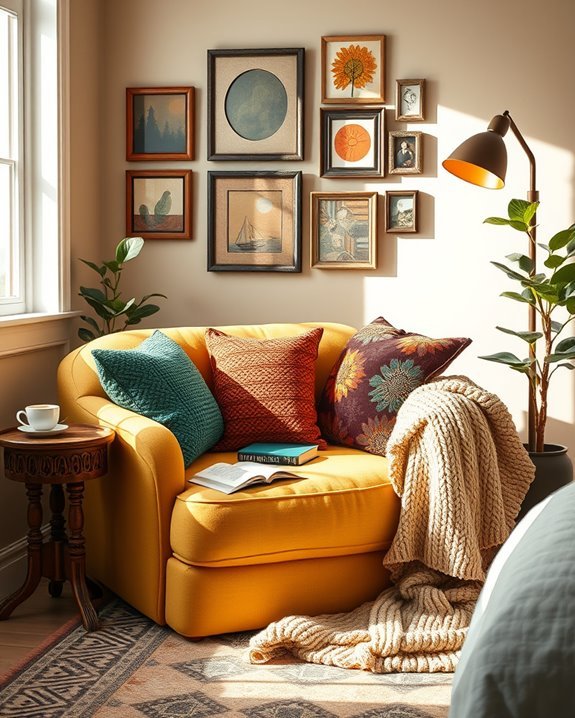 cozy chair favorite books