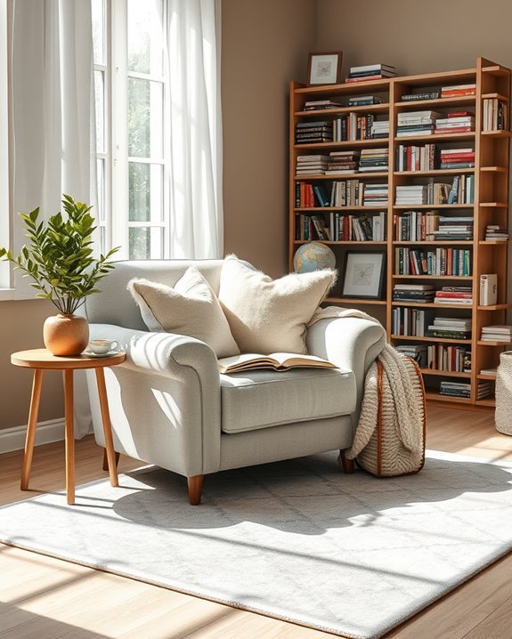 cozy chair warm ambiance
