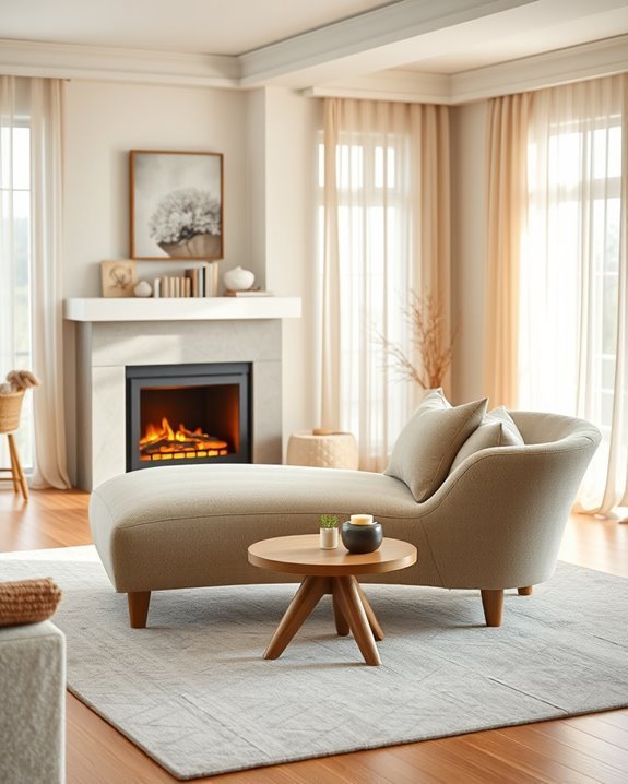 cozy chaise lounge retreat