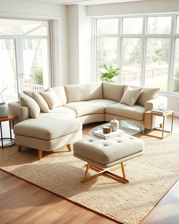 cozy chaise lounge setup