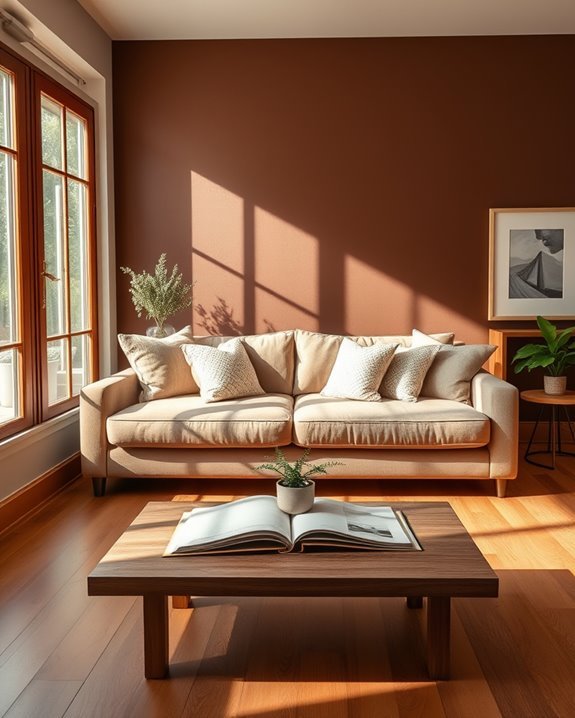 cozy chocolate brown ambiance