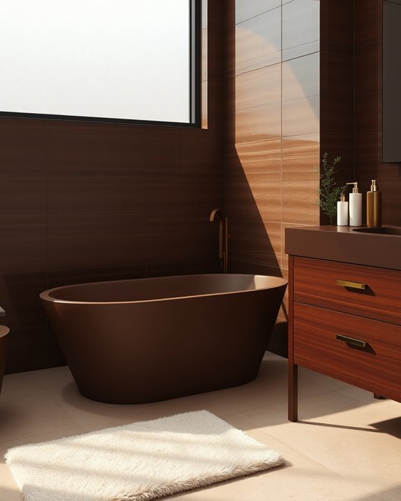 cozy chocolate brown ambiance