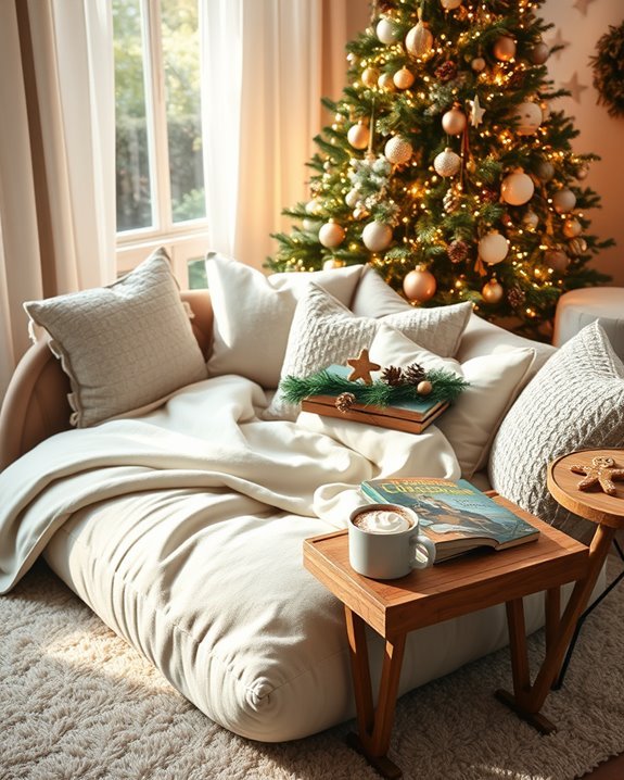 cozy christmas storytelling nook