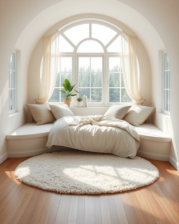 cozy circular bedroom nooks