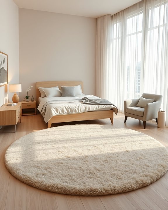 cozy circular rug elegance