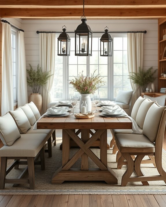 cozy coastal lantern lighting