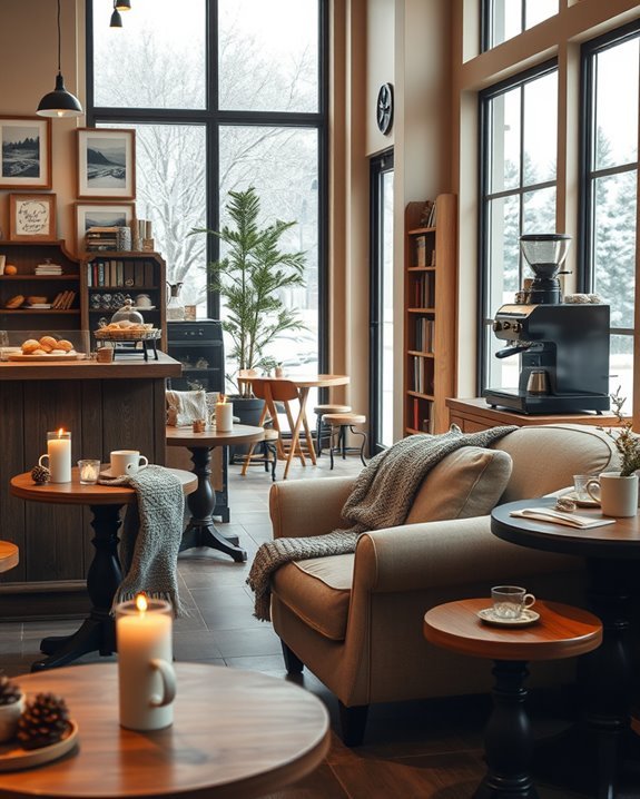 cozy coffee shop atmosphere
