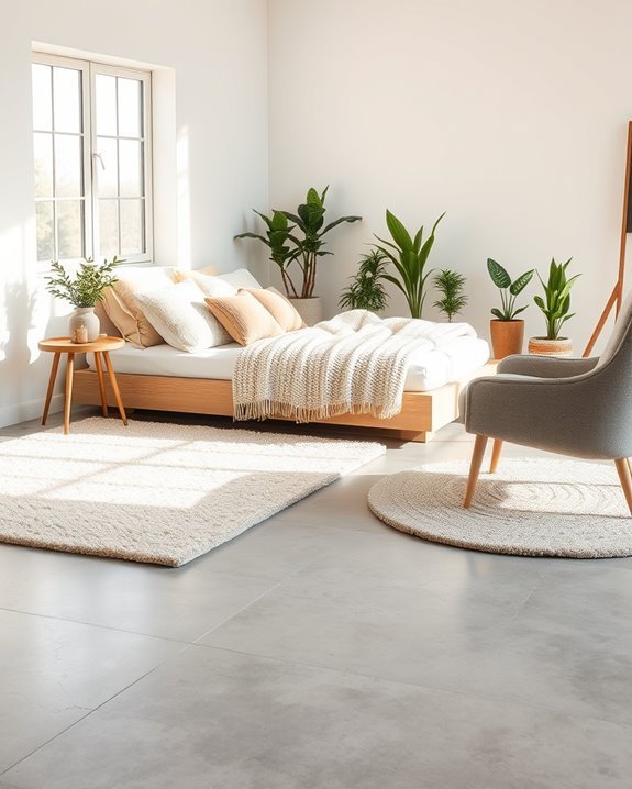 cozy concrete alcove retreat
