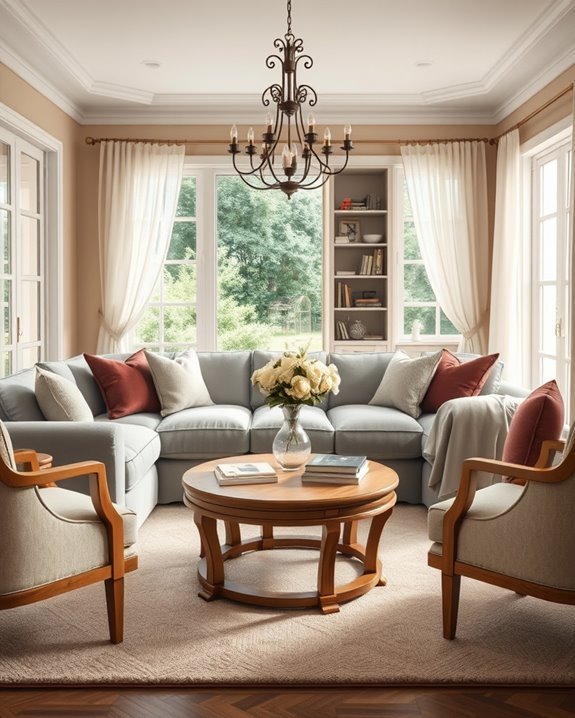 cozy conversational seating arrangements