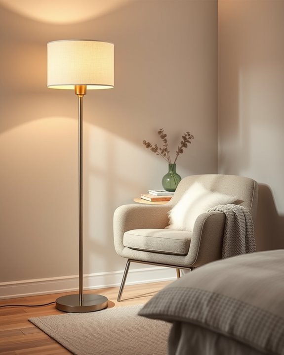 cozy corner floor lighting