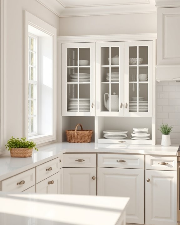 cozy corner kitchen storage