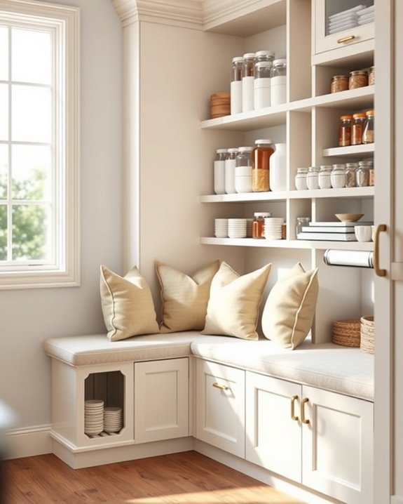 cozy corner seating storage