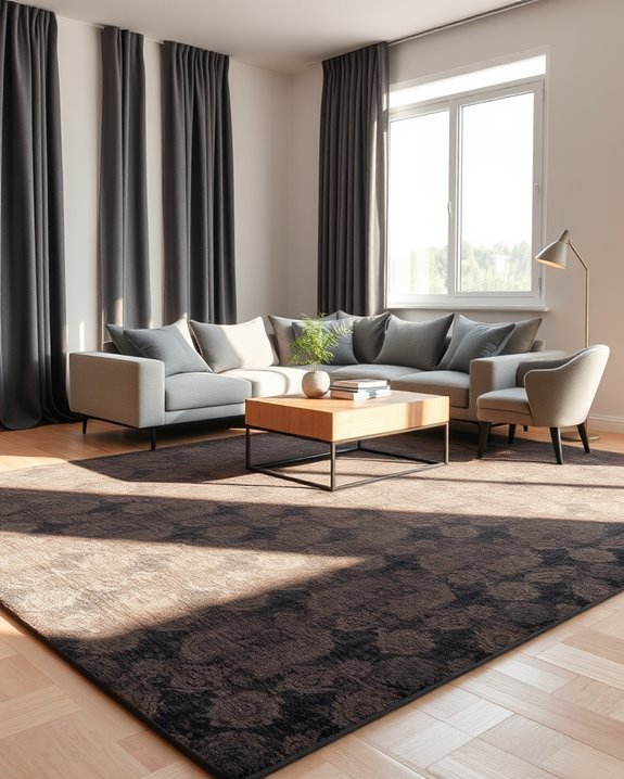 cozy dark area rugs