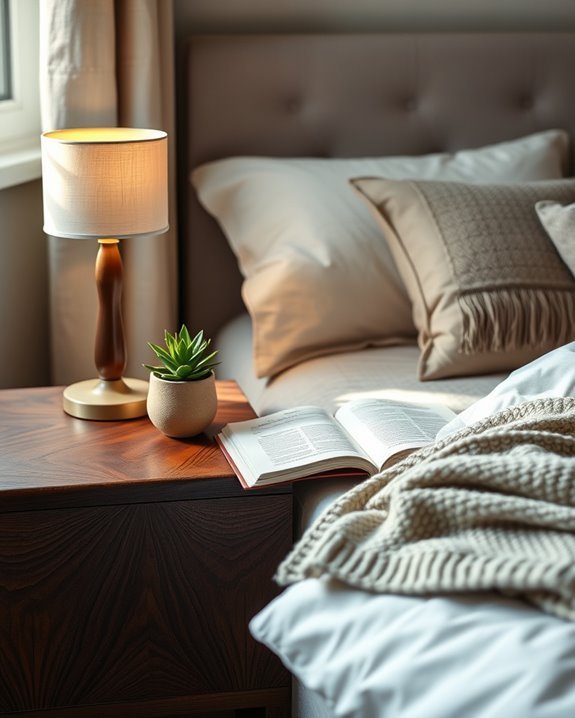 cozy dark wood tables