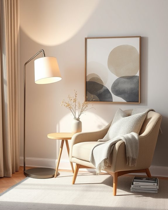 cozy decorative corner lighting