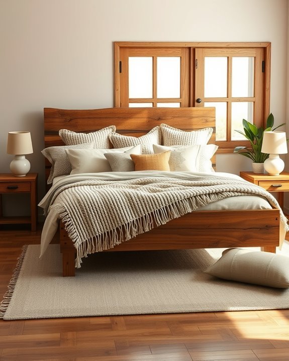cozy decorative pillow layering