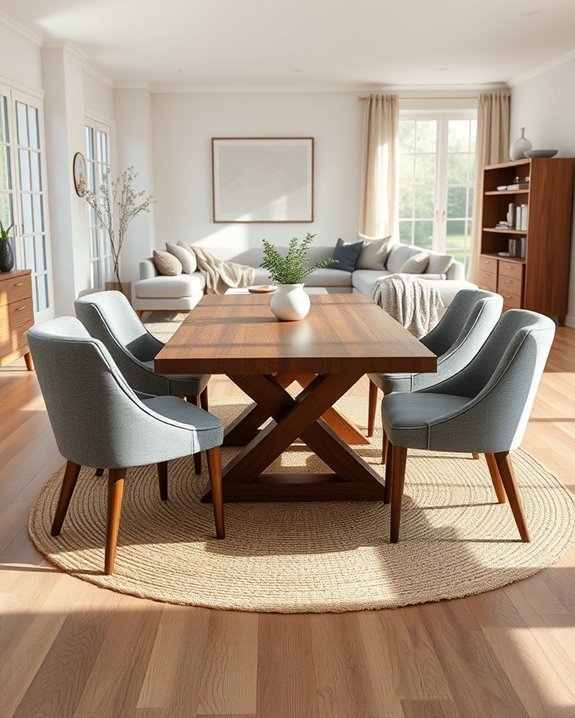 cozy dining area textures