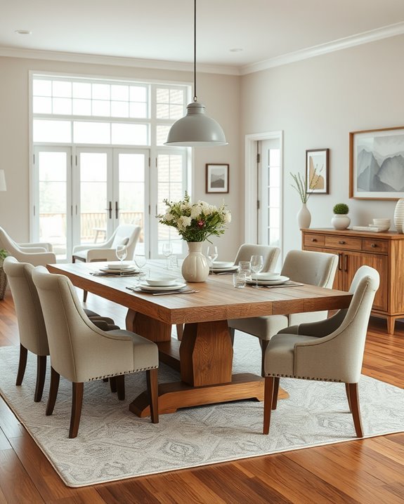 cozy dining in openness
