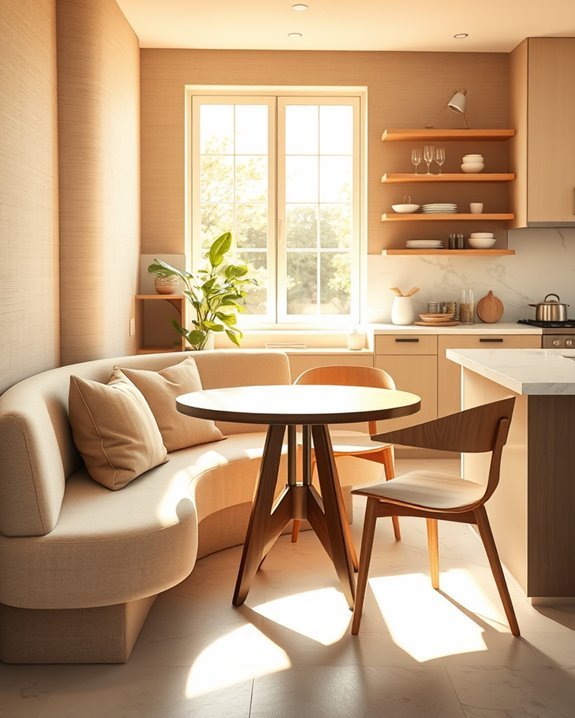 cozy dining nook design