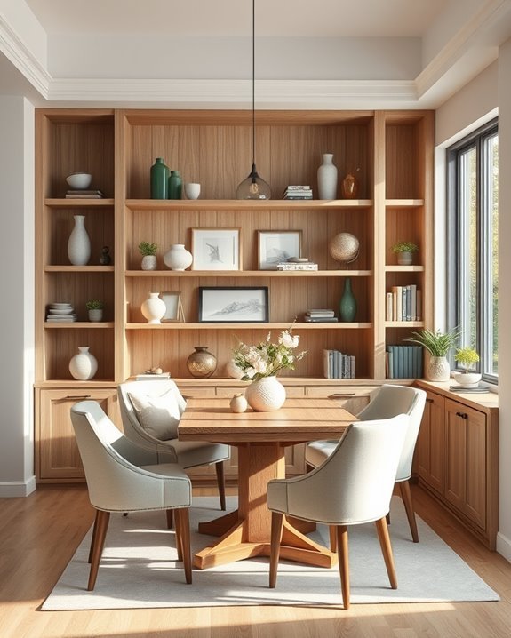 cozy dining nook display